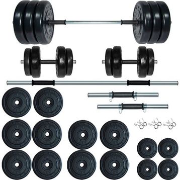 Fitset 95 kg Kombo Halter Seti ve Dambıl Seti Ağırlık Fitness Seti