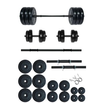 Fitset 95 kg Kombo Halter Seti ve Dambıl Seti Ağırlık Fitness Seti