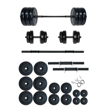 Fitset 95 kg Kombo Halter Seti ve Dambıl Seti Ağırlık Fitness Seti