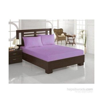 Fitted Lila Tek Kişilik Lastikli Çarşaf