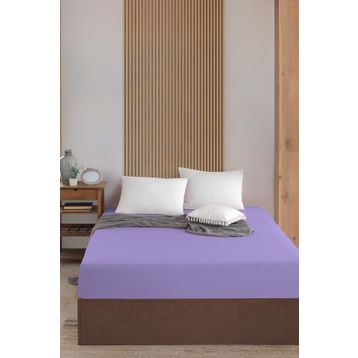 Fitted Lila Tek Kişilik Lastikli Çarşaf