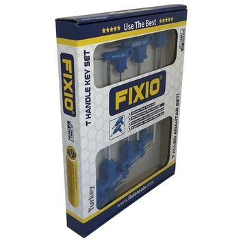 Fixio FH6107 7 Parça T Saplı 2 Uçlu Alyan Anahtar Takımı