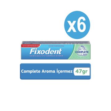 Fixodent 6x47 gr Complete Aromasız Diş Protezi Yapıştırıcısı
