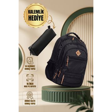Fiyaka GK19 Siyah Unisex Okul Sırt Çantası