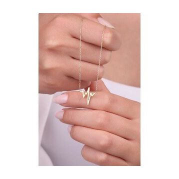 Fiyonk 14 Ayar 0,77 gr 43 cm Altın Ritim Kolye