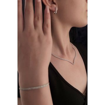 Fiyonk Kuyumculuk 14 Ayar Altın Su Yolu Çavuş Modeli Beyaz Set