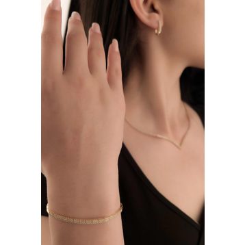 Fiyonk Kuyumculuk 14 Ayar Altın Su Yolu Çavuş Modeli Sarı Set