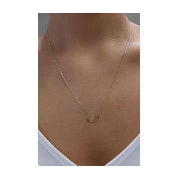 Fiyonk Kuyumculuk 14 Ayar Altın Vav Taşsız Kolye