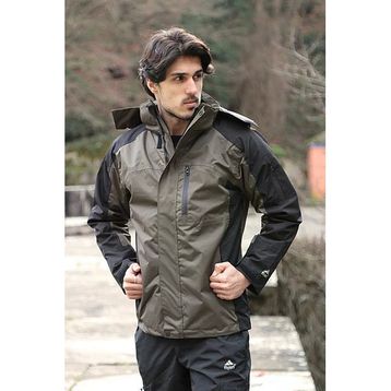 Fiyort FY162 Sogne 3in1 Poları Çıkabilen Su Geçirmez Haki Renk Mont