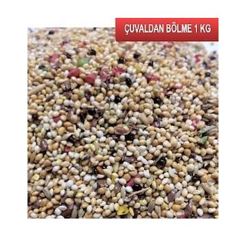 Fizzy 1 kg Çuvaldan Bölme Karışık Muhabbet Kuş Yemi