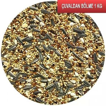 Fizzy 1 kg Çuvaldan Bölme Paraket Küçük Papağan Kuş Yemi