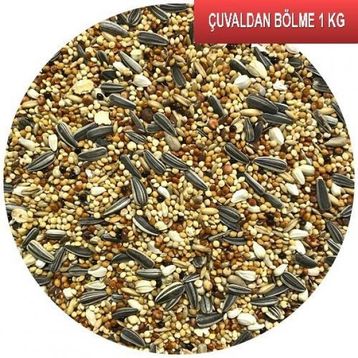Fizzy 1 kg Çuvaldan Bölme Paraket Küçük Papağan Kuş Yemi
