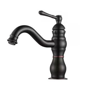 FKN Royal Kısa Siyah Lavabo Bataryası