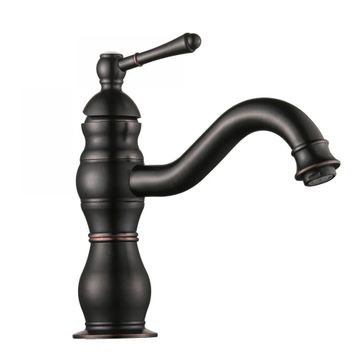 FKN Royal Kısa Siyah Lavabo Bataryası