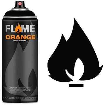 Flame 5710334 N:901 Thick Black Orange 400 ml Sprey Boya