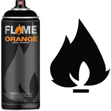 Flame 5710334 N:901 Thick Black Orange 400 ml Sprey Boya