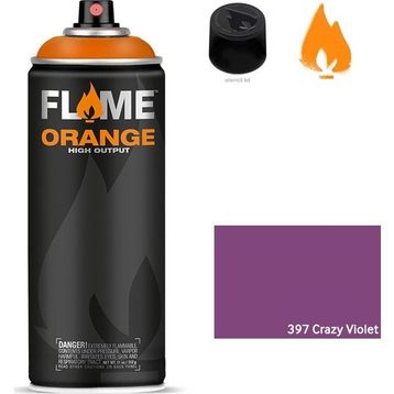 Flame 5718976 N:397 Crazy Violet Orange 400 ml Sprey Boya