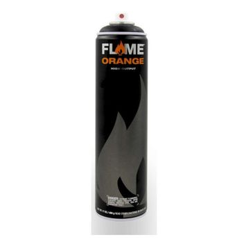 Flame 901 Orange 600 ml Thick Black Sprey Boya