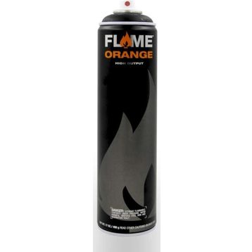 Flame 901 Orange 600 ml Thick Black Sprey Boya