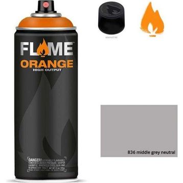 Flame Orange 400 ml Middlegrey Ntr 836 Sprey Boya