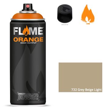 Flame Orange 732 Grey Beige Light 400 ml Sprey Boya