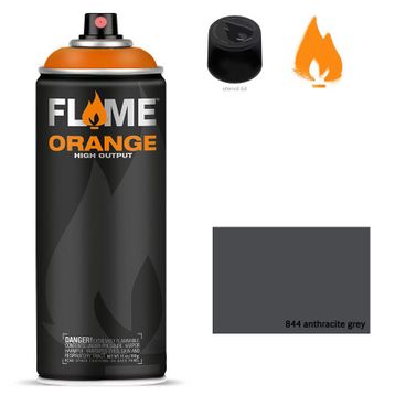Flame Orange N844 5700047 Anthracite Grey 400 ml Sprey Boya