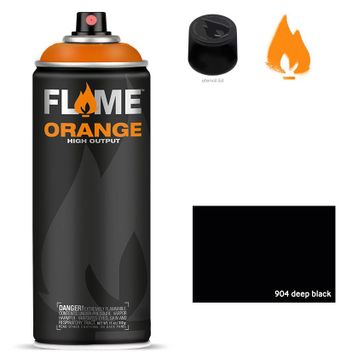 Flame Orange N:904 Deep Black 400 ml Sprey Boya