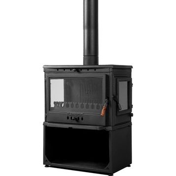 Flame Stove FS-042YKST Retro Lüx 3 Camlı Odunluklu Döküm Soba