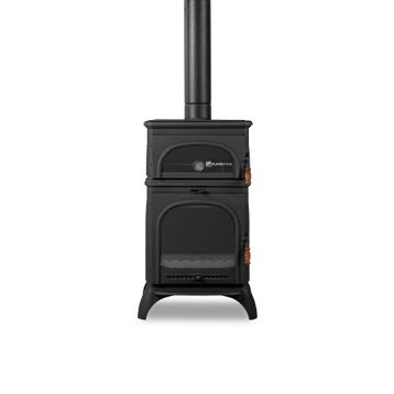 Flamestove FS-023 Modena Oven Tek Camlı Kuzineli Döküm Soba