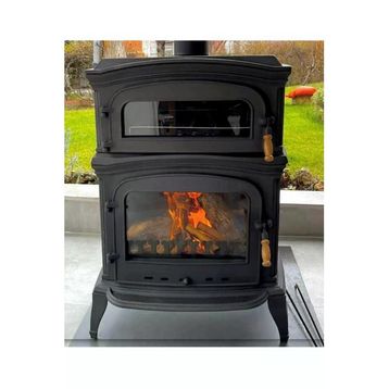 Flamestove FS-033 Altara Premium Tek Camlı Kuzineli Döküm Soba