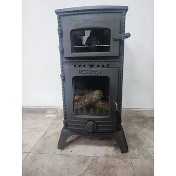 Flamestove FS-054 Majör Lüx 3 Camlı Kuzineli Döküm Soba