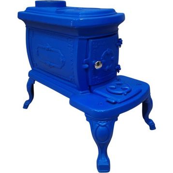 Flamestove FS-059 Mavi Nostalji Camsız Mini Döküm Soba