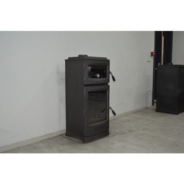 Flamestove FS-203 Lodi Gurme Füme Tek Camlı Kuzineli Döküm Soba