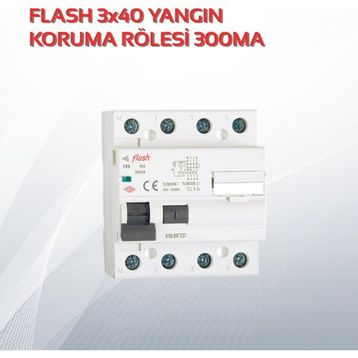Flash 3x40 300ma Yangın Koruma Rölesi