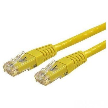 Flaxes FNK-6002S Sarı Cat6 20 cm Patch Kablo