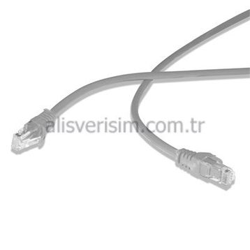 Flaxes FNK-601G Gri Cat6 1 mt Patch Kablo