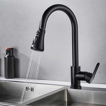 Fleko KS10S01-C Siyah Spiralli Armatür