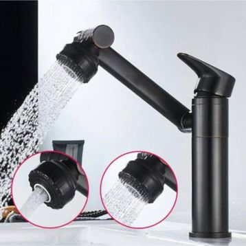 Fleko Multi Fonksiyonlu Siyah Lavabo Bataryası