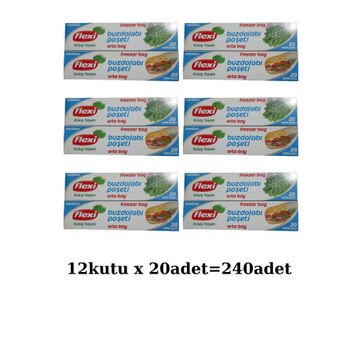 Flexi 20'li Orta Boy Buzdolabı Poşeti (4 adet)