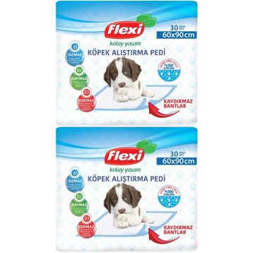 Flexi 2x30 Adet 60x90 cm Evcil Hayvan Tuvalet Eğitim Pedi
