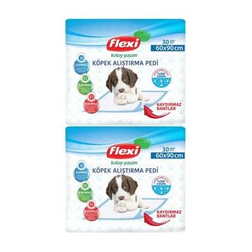 Flexi 2x30 Adet 60x90 cm Evcil Hayvan Tuvalet Eğitim Pedi