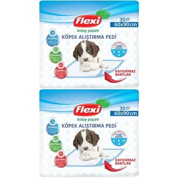 Flexi 2x30 Adet 60x90 cm Evcil Hayvan Tuvalet Eğitim Pedi