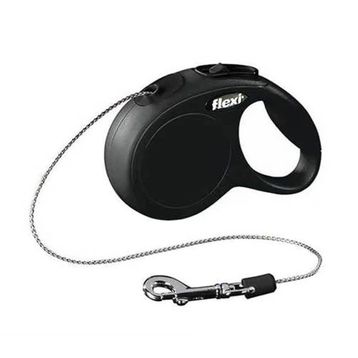 Flexi 3 mt New Classic Siyah XS İp Otomatik Köpek Gezdirme Tasması