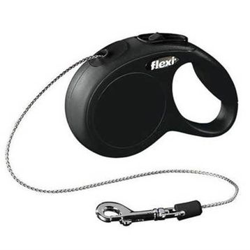 Flexi 3 mt New Classic Siyah XS İp Otomatik Köpek Gezdirme Tasması