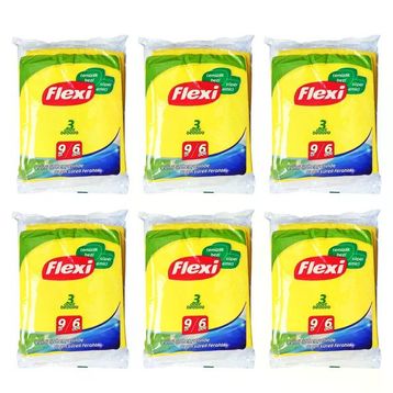 Flexi 35x35 cm 9'lu 6 Adet Temizlik Bezi
