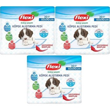 Flexi 3x30 Adet 60x90 cm Evcil Hayvan Tuvalet Eğitim Pedi