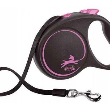 Flexi 5 mt Pembe L Black Desing Köpek Tasma Şerit