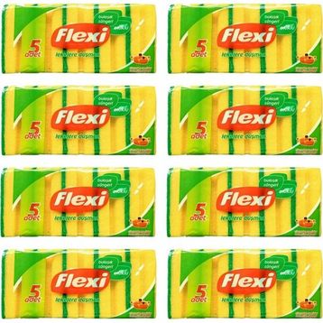 Flexi 8x5'li Oluklu Bulaşık Süngeri