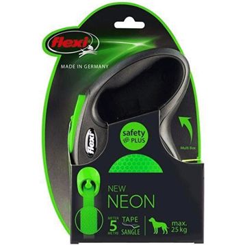 Flexi New Neon Yeşil M 5M Şerit Tasma