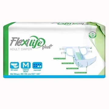 Flexilife Plus 30'lu Belbantlı Orta Boy Medium Hasta Bezi